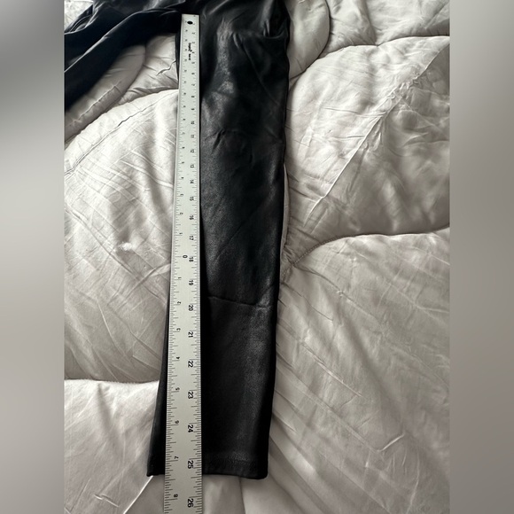 SpanxShape Faux Leather Spanx leggings black size Large Petite - Picture 5 of 14